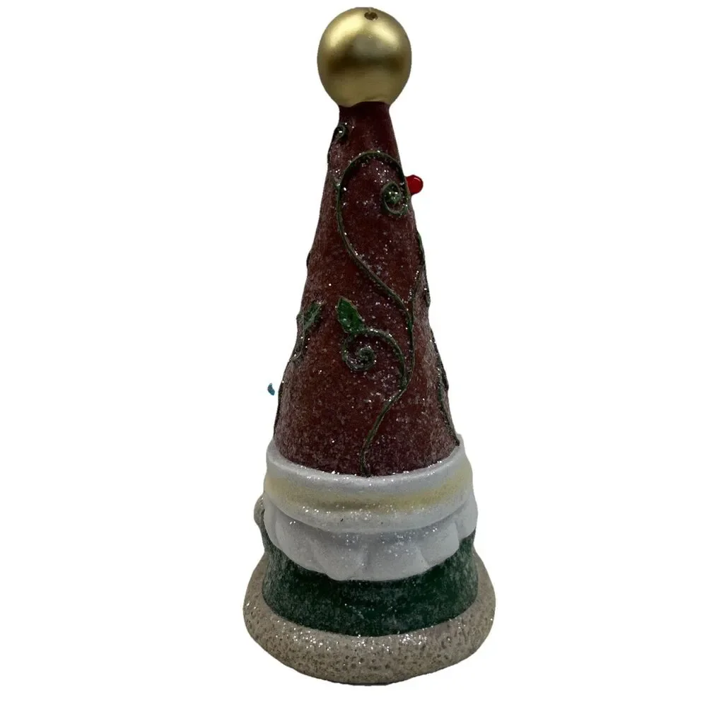 Vintage Lighted Santa‎ Clause Gnome - Tested & Works